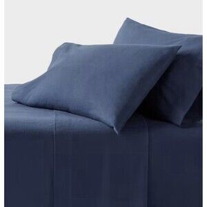 Threshold Ultra Soft Flannel Sheet Set Twin/Twin XL Navy New